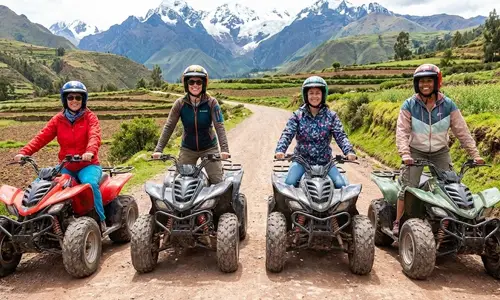Quad bikes on Sacred Valley trail - Sam's Zipline