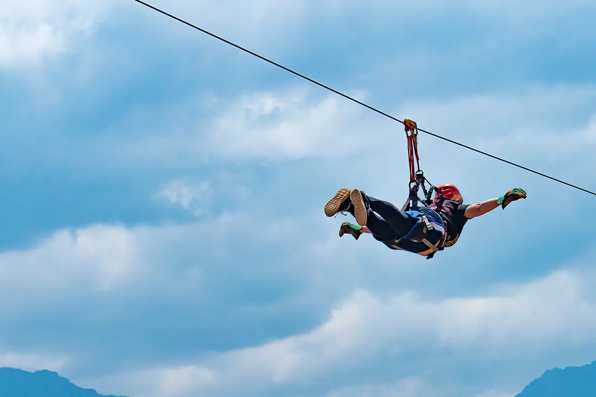 Zipline adventure with Sacred Valley views